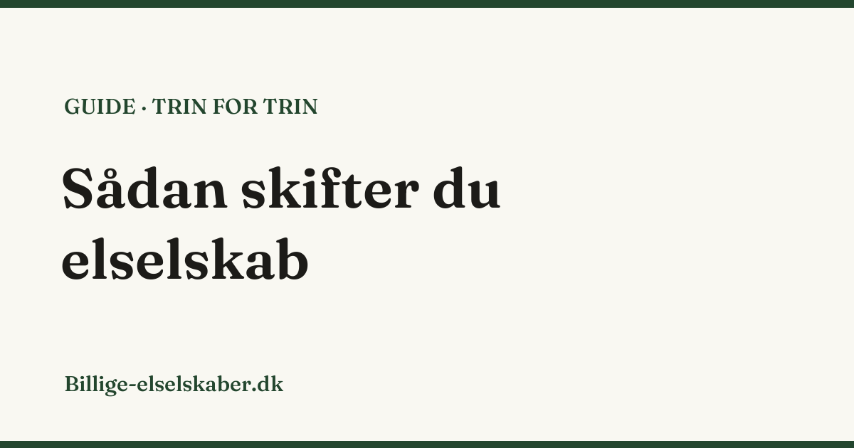 Person sammenligner elpriser på laptop for at skifte elselskab